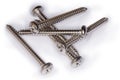 Cross recessed pan head tapper screws with silvery corrosion coating