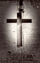 Cross religion white background Royalty Free Stock Photo