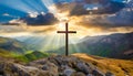 Resurrection Shine The Cross of Easter Royalty Free Stock Photo