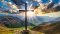 Resurrection Shine The Cross of Easter Royalty Free Stock Photo