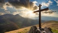 Resurrection Shine The Cross of Easter Royalty Free Stock Photo