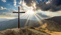 Resurrection Shine The Cross of Easter Royalty Free Stock Photo