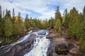 The Cross River on the north shore of Lake Superior in northern Minnesota during autumn