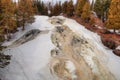 Cross River through Schroder, Minnesota during the Winter on its way to Lake Superior