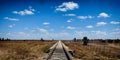 Cross roads in the desert