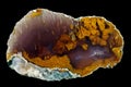 A cross-section of agate Royalty Free Stock Photo