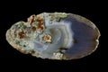 Cross section of agate Royalty Free Stock Photo