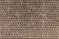 Cross section of cardboard corrugated pattern as baskground & texture horizontal Royalty Free Stock Photo