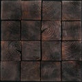 Cross section detail of old hardwood surface Royalty Free Stock Photo