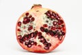 Cross section of freah pomegranate fruit