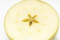 Cross Section Of Granny Smith Apple Royalty Free Stock Photo