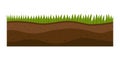 Cross section ground slice some piece nature outdoor ecology underground and freestanding render garden natural