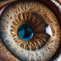 A cross-section of a human eye, highlighting the intricate structures responsible for vision1 Royalty Free Stock Photo