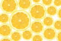 Cross section of lemon slices background Royalty Free Stock Photo