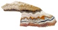 Cross section of polished agate Royalty Free Stock Photo