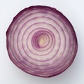 Cross-section of a Red Onion Royalty Free Stock Photo