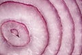 Cross-section of red onion, natural background, texture Royalty Free Stock Photo