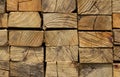 Cross section of sawn timber Royalty Free Stock Photo