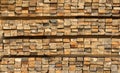 Cross section of sawn timber Royalty Free Stock Photo
