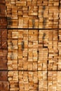 Cross section of sawn timber,Selection of freshly sawn timber material