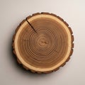 Cross section of tree trunk Royalty Free Stock Photo
