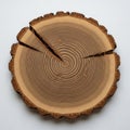 Cross section of a tree trunk Royalty Free Stock Photo