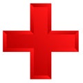 Cross sign as healthcare, medical, clinic, therapy, doctor icon, logo