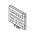 cross-site scripting isometric icon vector illustration