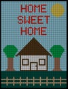 Cross Stitch Background 1 Royalty Free Stock Photo