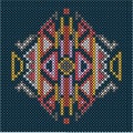 Cross-stitch ethnic ornament