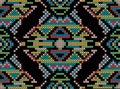 Cross-stitch ethnic ornament