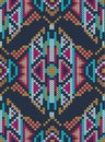 Cross-stitch ethnic ornament