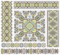 Cross-stitch ethnic Ukraine pattern design Royalty Free Stock Photo