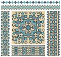 Cross-stitch ethnic Ukraine pattern Royalty Free Stock Photo