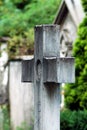 cross stone in a cemetry