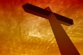 Cross during sunset Royalty Free Stock Photo