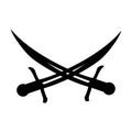 Cross swords emblem icon