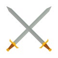 Cross swords vector illustration.