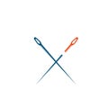 cross tailor needle icon vector illustration design