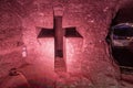 Cross and Thombstone in Zipaquira Salt Cathedral, Colombia