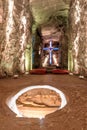 Cross and Thombstone in Zipaquira Salt Cathedral, Colombia