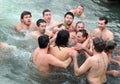 Cross-throwing ceremony in Istanbul