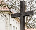 Cross to commemorate the dead of the First World War Royalty Free Stock Photo