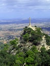 Cross on the top of mountain Royalty Free Stock Photo