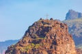 Cross on the top of a mountain i Royalty Free Stock Photo