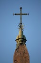 Cross on top of obelisk