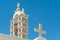 Cross and tower of a church Royalty Free Stock Photo