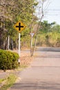 Cross traffic sign