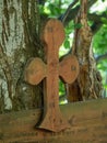 Cross on the trail to Inelet and Scarisoara hamlets, Romania