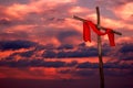 Cross and Tunic on a Sunset